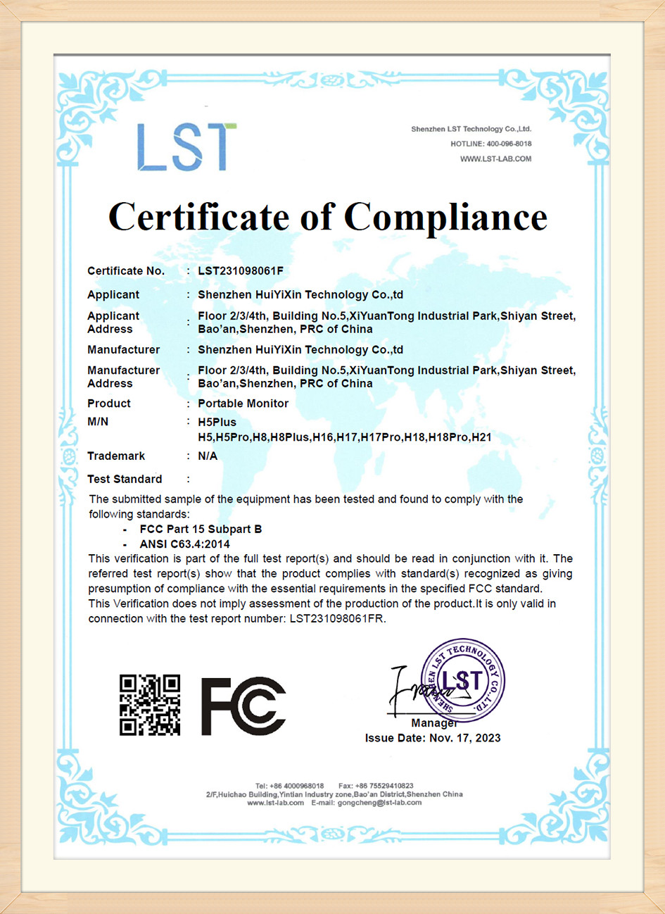 FCC Certificate1
