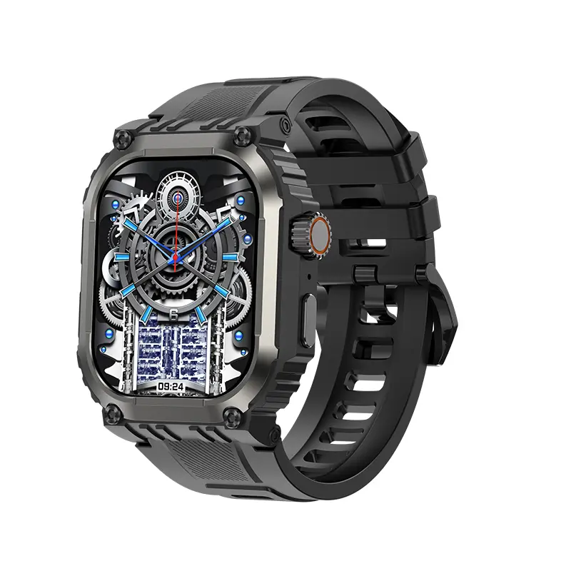 OEM/ODM GPS Outdoor IP68 Watreproof Sport Smartwatch with Large Screen and Fitness Tracker